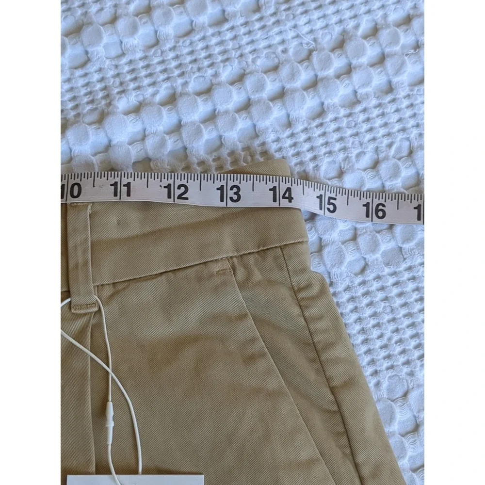 NWT Everlane The Pleated Chino Shorts Size 0 Tan 5